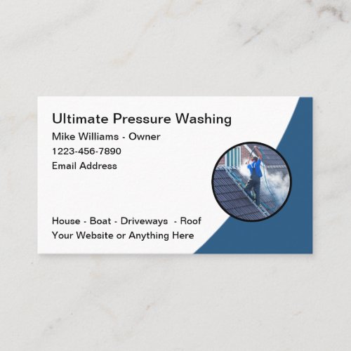  Pressure Washing Cleaning Business Card Template