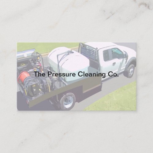 Pressure Washing Cleaning Services Business Card