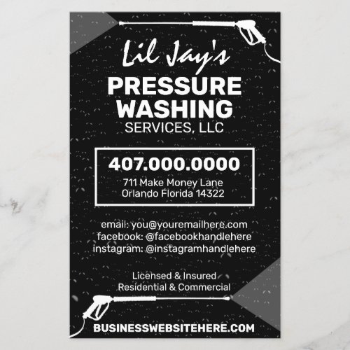 Pressure Washing  Cleaning Template Flyer