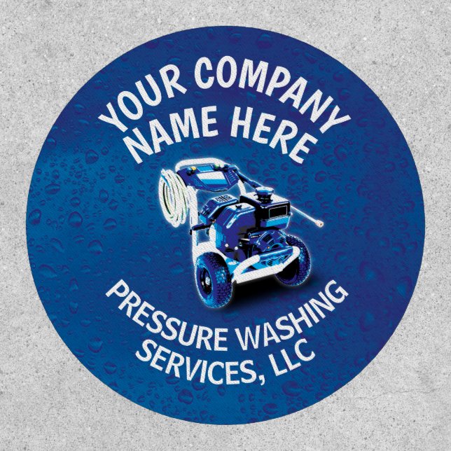Pressure Washing & Cleaning Template Patch (Front)