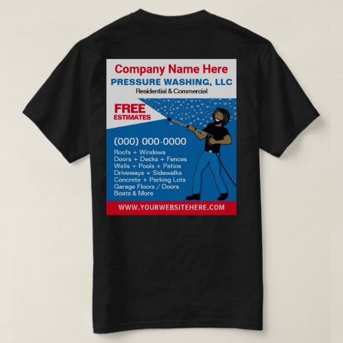 Pressure Washing  Cleaning Template T_Shirt