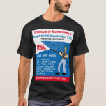 Pressure Washing &amp; Cleaning Template T-shirt at Zazzle