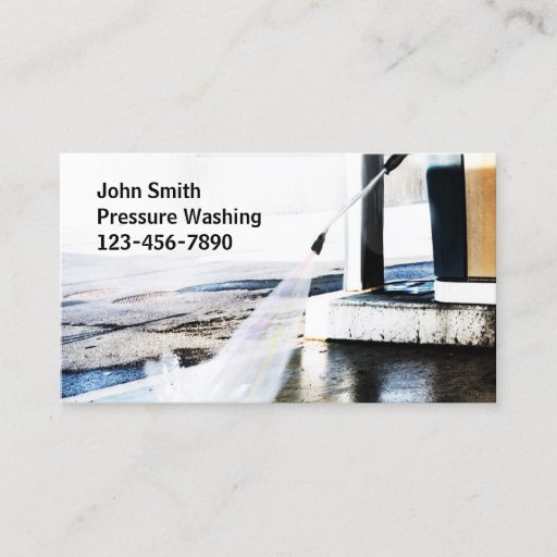 Customizable Pressure Washing Connect with Your Customer Business Card