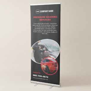 Pressure Washing Custom Retractable Banner