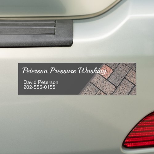 Pressure Washing Driveway Cleaning Business Bumper Sticker