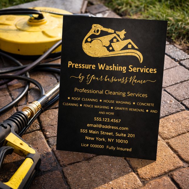 Pressure Washing House Cleaning Power Wash Flyer (Creator Uploaded)