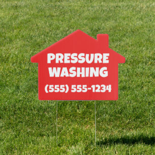 Pressure Washing House Sign
