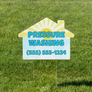 Pressure Washing House Sign