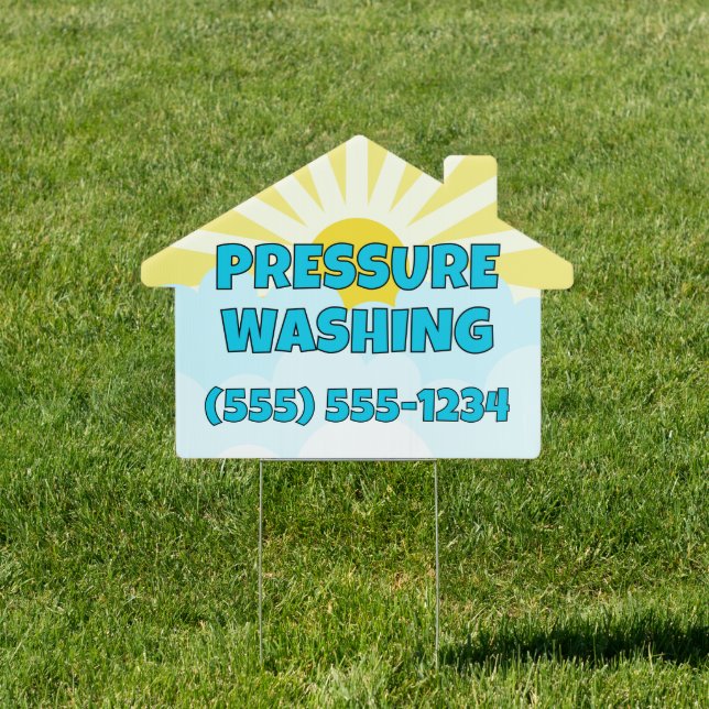 Pressure Washing House Sign (Insitu)