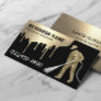 Pressure Washing Modern Gold Power Washer Cleaning Business Card