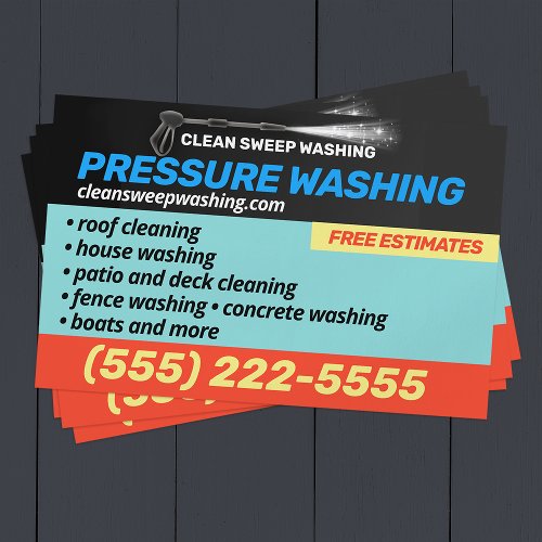 Pressure Washing Power Cleaning  Flyer