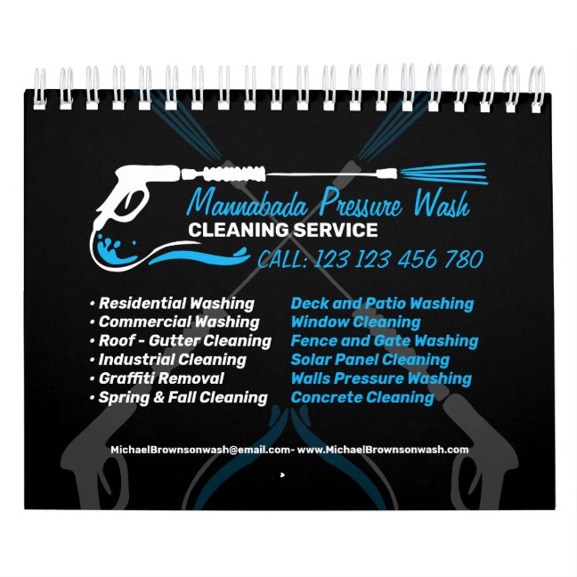 Pressure Washing Power Cleaning Holiday Calendar