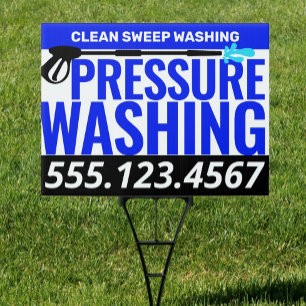 Pressure Washing Power Cleaning  Sign