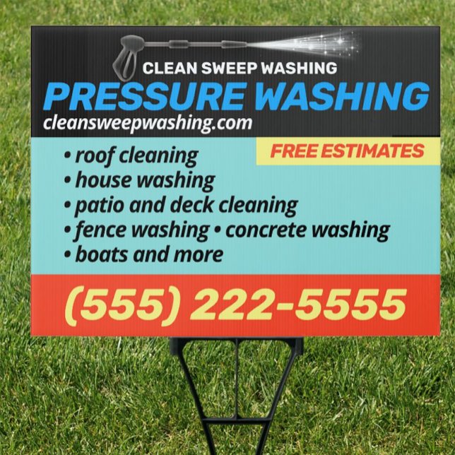 Pressure Washing Power Cleaning  Sign (Creator Uploaded)