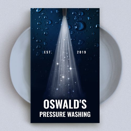 Pressure Washing Power Wash Auto Detailer Business Card