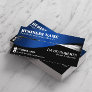Pressure Washing Power Wash Cleaning Blue Metal Business Card