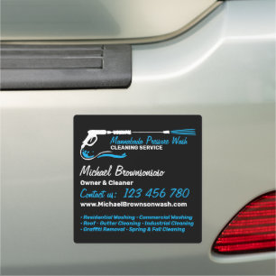 Pressure Washing Power Wash Cleaning Company Car Magnet