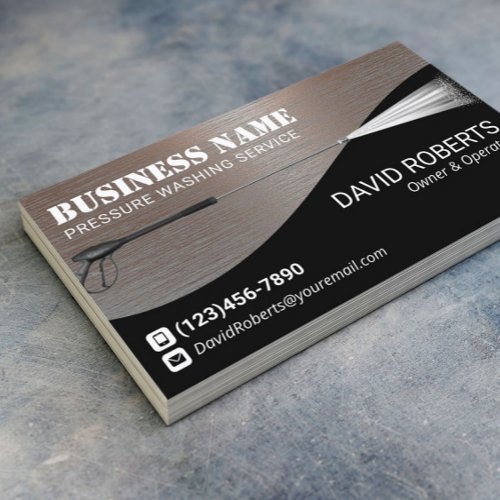 Pressure Washing Power Wash Copper Metal Cleaning  Business Card