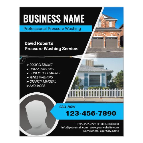 Pressure Washing Power Wash Pro House Cleaning Flyer