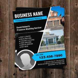 Pressure Washing Power Wash Pro House Cleaning Flyer