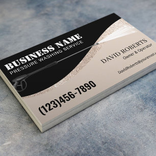 Pressure Washing Power Wash Professional Cleaning Business Card