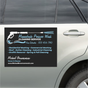 Pressure Washing Power Wash Service Pro Car Magnet