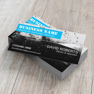 Pressure Washing Power Wash Window Cleaning #2 Business Card