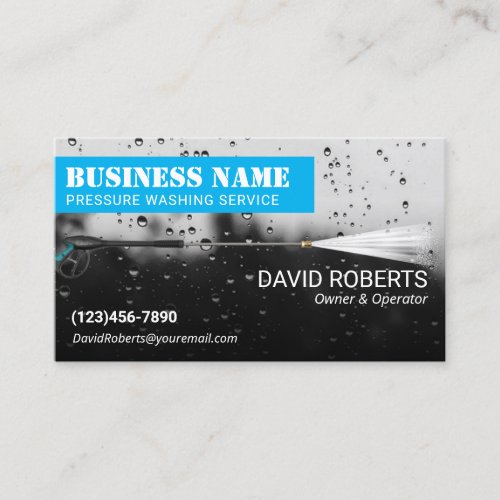 Pressure Washing Power Wash Window Cleaning 2 Business Card