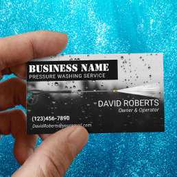 Pressure Washing Power Wash Window Cleaning Business Card