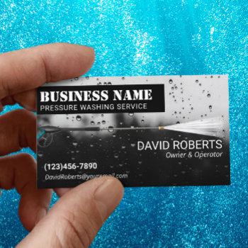 Pressure Washing Power Wash Window Cleaning Business Card by cardfactory at Zazzle