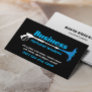 Pressure Washing Power Washer Black Cleaning Business Card