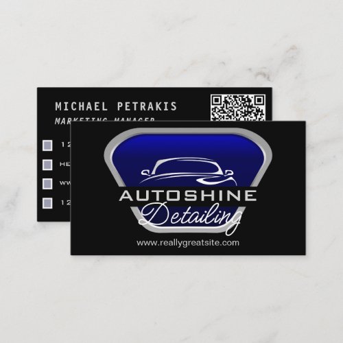 Pressure Washing Power Washer Blue Metal Cleaning  Business Card