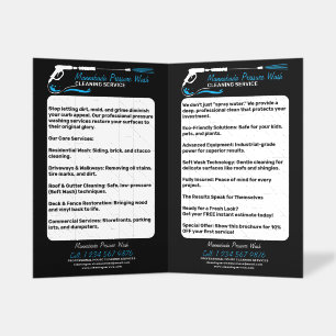 Pressure Washing Power Washer Professional Clean Brochure