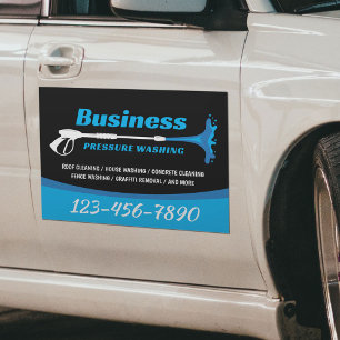 Pressure Washing Power Washer Super Cleaning Car Magnet