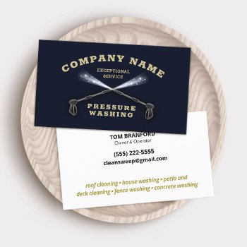 Pressure Washing Power Washing Business Card by sm_business_cards at Zazzle