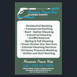 Pressure Washing Power Washing Professional green Flyer<br><div class="desc">Pressure Washing Power Washing Professional green</div>