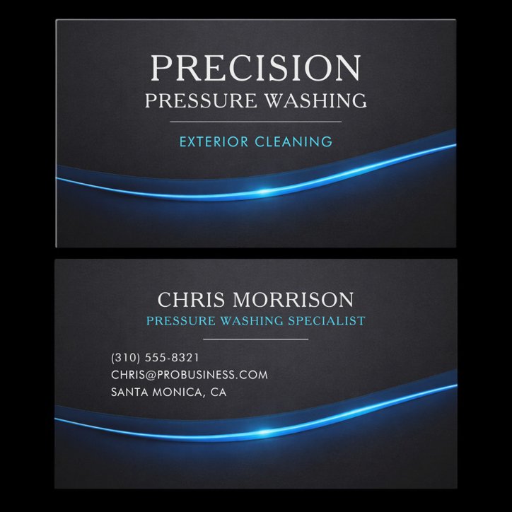 Pressure Washing Professional Business Card