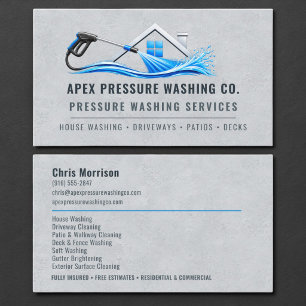 Pressure Washing Professional Business Card