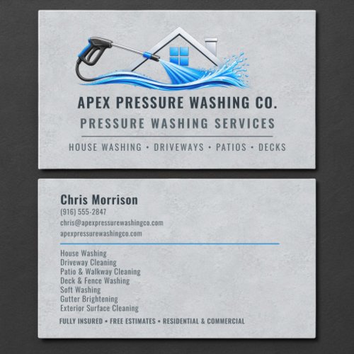 Pressure Washing Professional Business Card