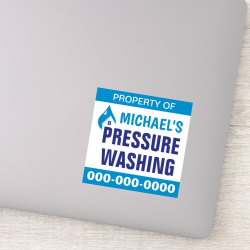 Pressure Washing Property Sticker