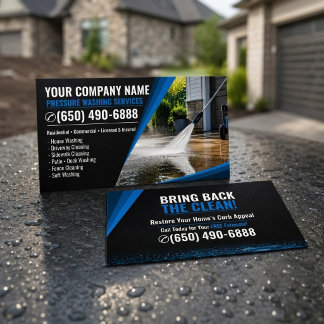 Pressure Washing Services  Business Card