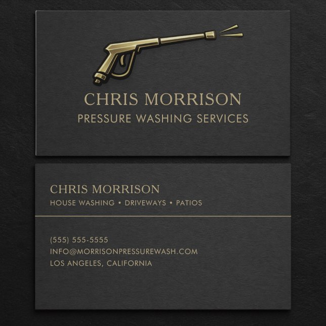 Pressure Washing Services Business Card (Creator Uploaded)