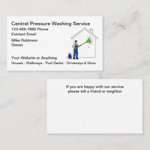 Pressure Washing Services Business Cards