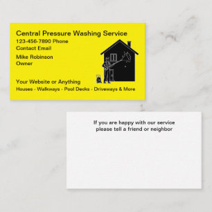Pressure Washing Services Business Cards