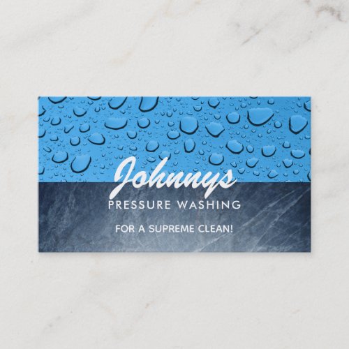 Pressure Washing Slogans Business Cards
