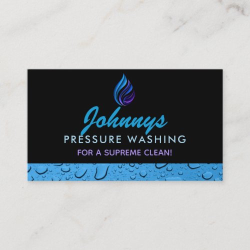 Pressure Washing Slogans Business Cards