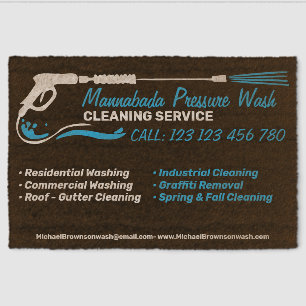 Pressure Washing trend Power Wash Cleaner Shop Fiber Doormat