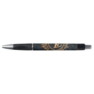 Prestige Ballpoint Pen – Royal Monogram "N" in Gol