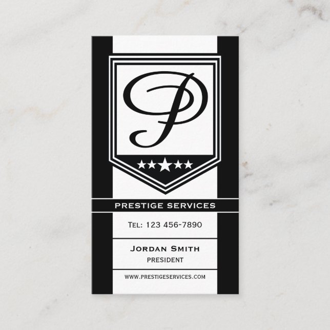 Prestige Business Card (Front)