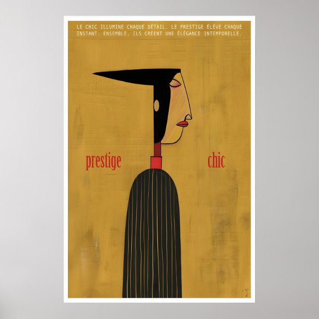 Prestige Chic Poster Modern Abstract Woman – (Front)